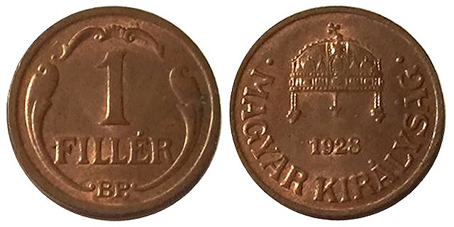 1928-as 1 filléres - (1928 1 fillér)