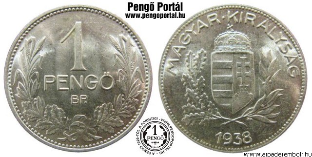 1938-as 1 pengős - (1938 1 pengő)