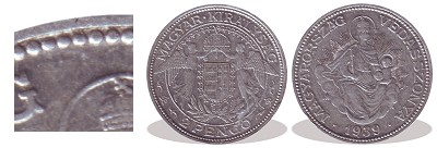 1939-es alumnium prbaveret 2 peng (anyag prba)